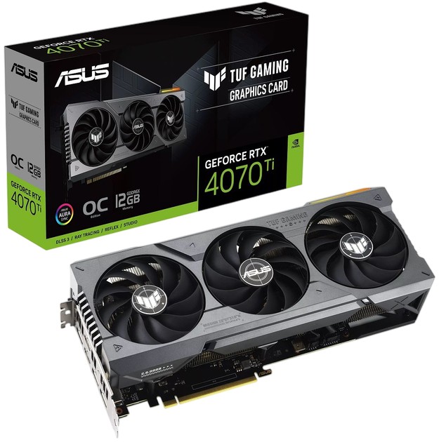 Відеокарта GeForce RTX 4070 Ti 12GB Asus TUF Gaming OC (TUF-RTX4070TI-O12G-GAMING) Б/В