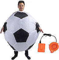 Надувной костюм мяча Oraginal Cup Football карнавальный с насосом универсальный для взрослых разноцветный из нейлона
