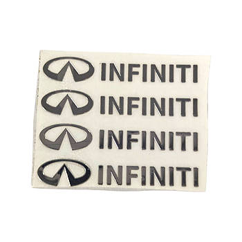 Наклейки металеві Infiniti, 4шт