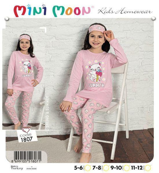 Піжама для дівчинки бавовна 5/6, 11/12 років TM MINIMOON (Туреччина), фото 1