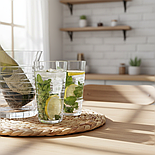 Набір склянок прозорих високих 500 мл Web Sakura, фото 2