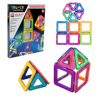 Магнітний конструктор 12 деталей PL-925-04 G-Rich