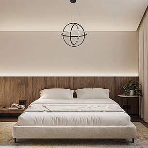 Люстра чорна "CRYSTAL" арт-деко (99-L8703S-3 (600) BK), фото 2