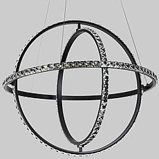 Люстра чорна "CRYSTAL" арт-деко (99-L8703S-3 (600) BK), фото 4