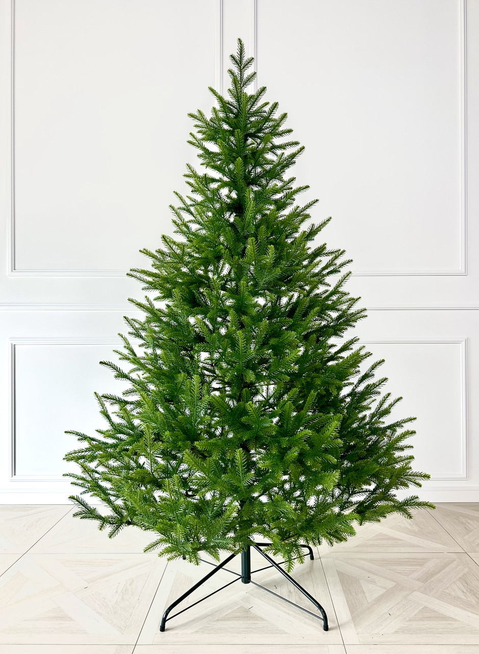 Штучна ялинка HVOYA Forest 180 см зелена лита з салатовими кінчиками, фото 1
