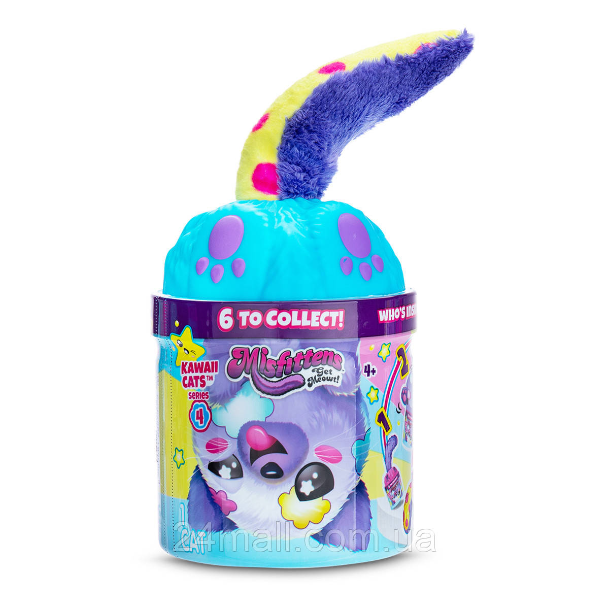 М’яка іграшка Misfittens Mini W4 – Котик у банці