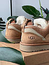 Чоловічі черевики уггі коричневі зимові UGG Lowmel Sneaker Chestnut (18661), фото 5
