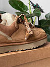 Чоловічі черевики уггі коричневі зимові UGG Lowmel Sneaker Chestnut (18661), фото 8