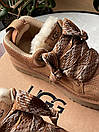 Чоловічі черевики уггі коричневі зимові UGG Lowmel Sneaker Chestnut (18661), фото 7