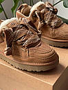 Чоловічі черевики уггі коричневі зимові UGG Lowmel Sneaker Chestnut (18661), фото 6