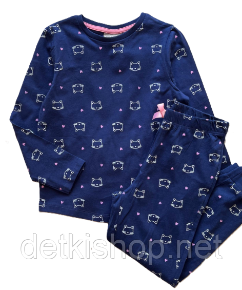 Бавовняна піжама для дівчинки