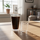 Набір склянок з подвійним дном Herisson 85 мл 2 шт, фото 7