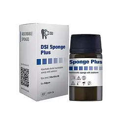 Гемостатична губка з йодоформом DSI Sponge Plus 10х10х10 мм