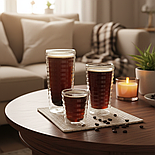 Набір склянок з подвійним дном Herisson 85 мл 2 шт, фото 8