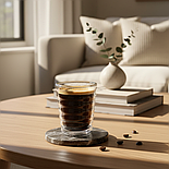 Набір склянок з подвійним дном Herisson 85 мл 2 шт, фото 4