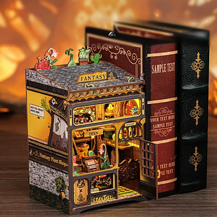 Конструктор Румбокс 3D Чарівна крамниця рослин 17 см з підсвіткою, Набір-конструктор DIY