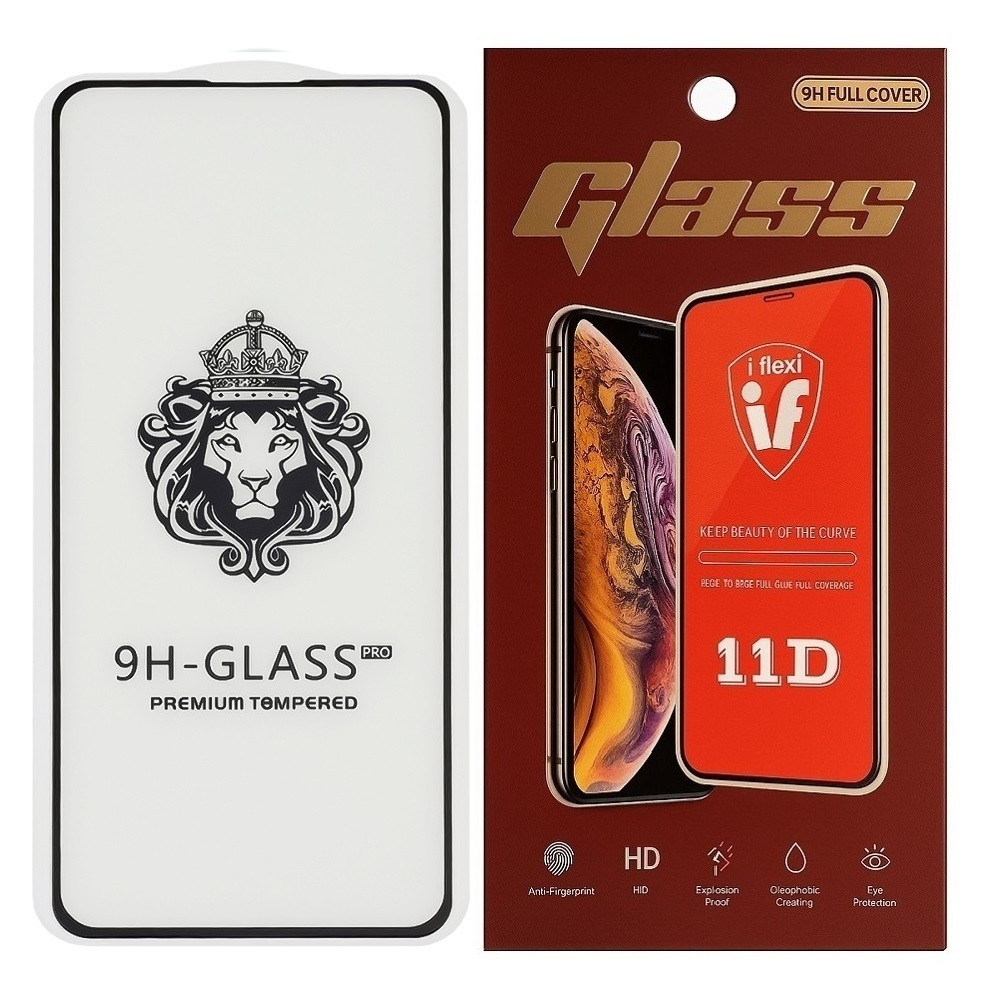 Захисне скло Lion для Motorola G04 / G04s / G24 / G24 Power / E14 з чорною рамкою - фото 1 - id-p2567005248