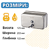 Дозатор рідкого мила Rixo S113 диспенсер 1200 мл раздатчикк миючого нержавійка ударостійкий, фото 9