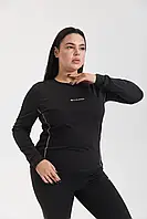 Термобелье женское батал Columbia черное | большие размеры 3XL-6XL | комплект флис зимняя