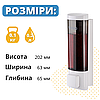 Дозатор роздавальник рідкого мила 200 мл наливний Rixo Lungo S013W білий сірий ABS-пластик нового покоління, фото 8