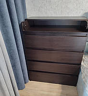 Комод с пеленатором и ящиками "Лайт" в детскую, цвет венге магия
