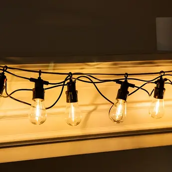 Ретро Гірлянда 5 метрів | 10 ламп | Лампами у комплекті