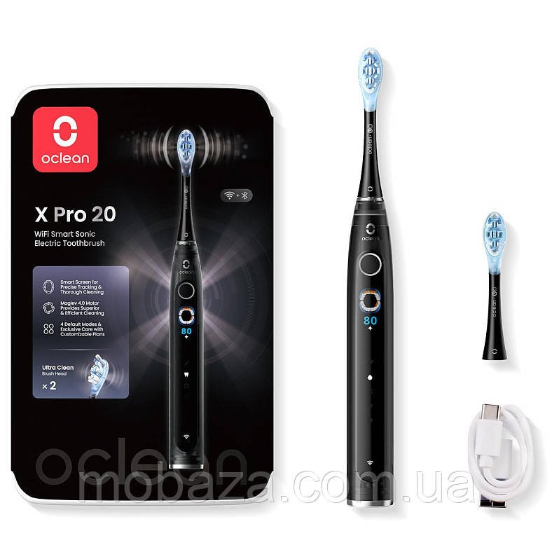 Зубна електрощітка Oclean X Pro 20 Electric Toothbrush Black (6970810556940)