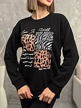 Теплий жіночий світшот "Savage" | Батал