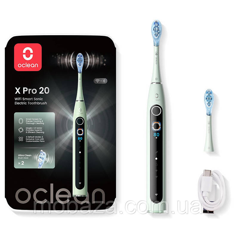 Зубна електрощітка Oclean X Pro 20 Electric Toothbrush Green (6970810556902)
