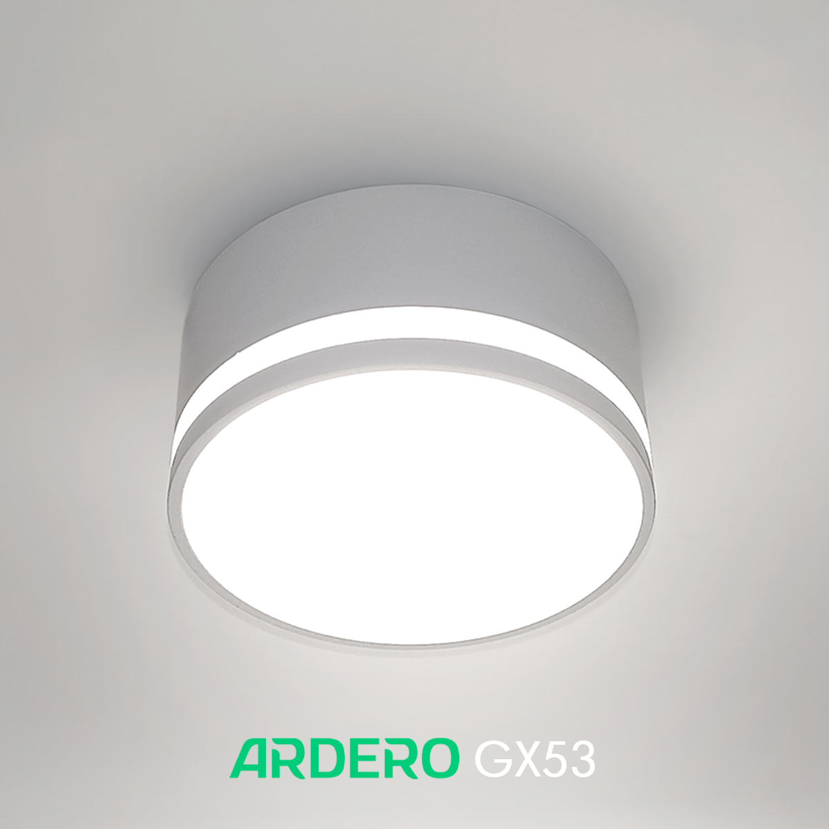 Накладний світильник ML406 GX53 Ardero акцентний спот Ø80х38мм (під змінну LED лампу) циліндричний білий, фото 1