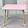 Дитячий прямокутний столик 46х60х45, стіл для дитячої кімнати, рожевий, фото 2