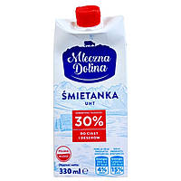 Вершки Mleczna Dolina Smietanka UHT 30% 330 мл
