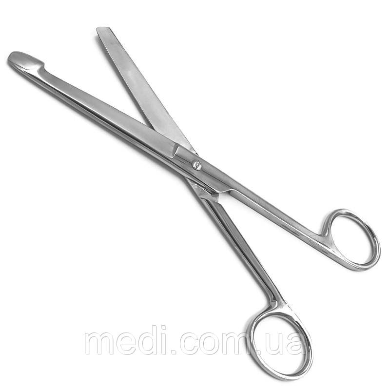 Ножиці кишкові анатомічні прямі з ґудзиком, 205 мм DHS-02-351-21, фото 1