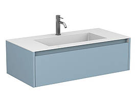 Тумба підвісна UNO блакитна для умивальника ERICA 1000 Miraggio