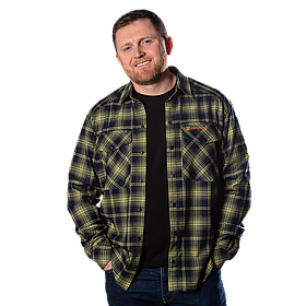 Сорочка “Буревій” (Logo Orange) Lime Green/Navy (8605), S