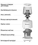 Акумуляторна електроточилка для олівців TENWIN 8010, біла, фото 3