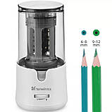 Автоматична чинка для олівців (6-12 мм) Tenwin 8038 12 V, біла, фото 3