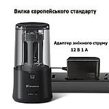 Електрична точила для олівців Tenwin 8038 (живлення від мережі, чорна), фото 2