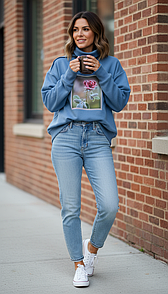 Жіночий світшот-гольф з принтом «Морозна троянда» KAPTSOVA MKKS31028