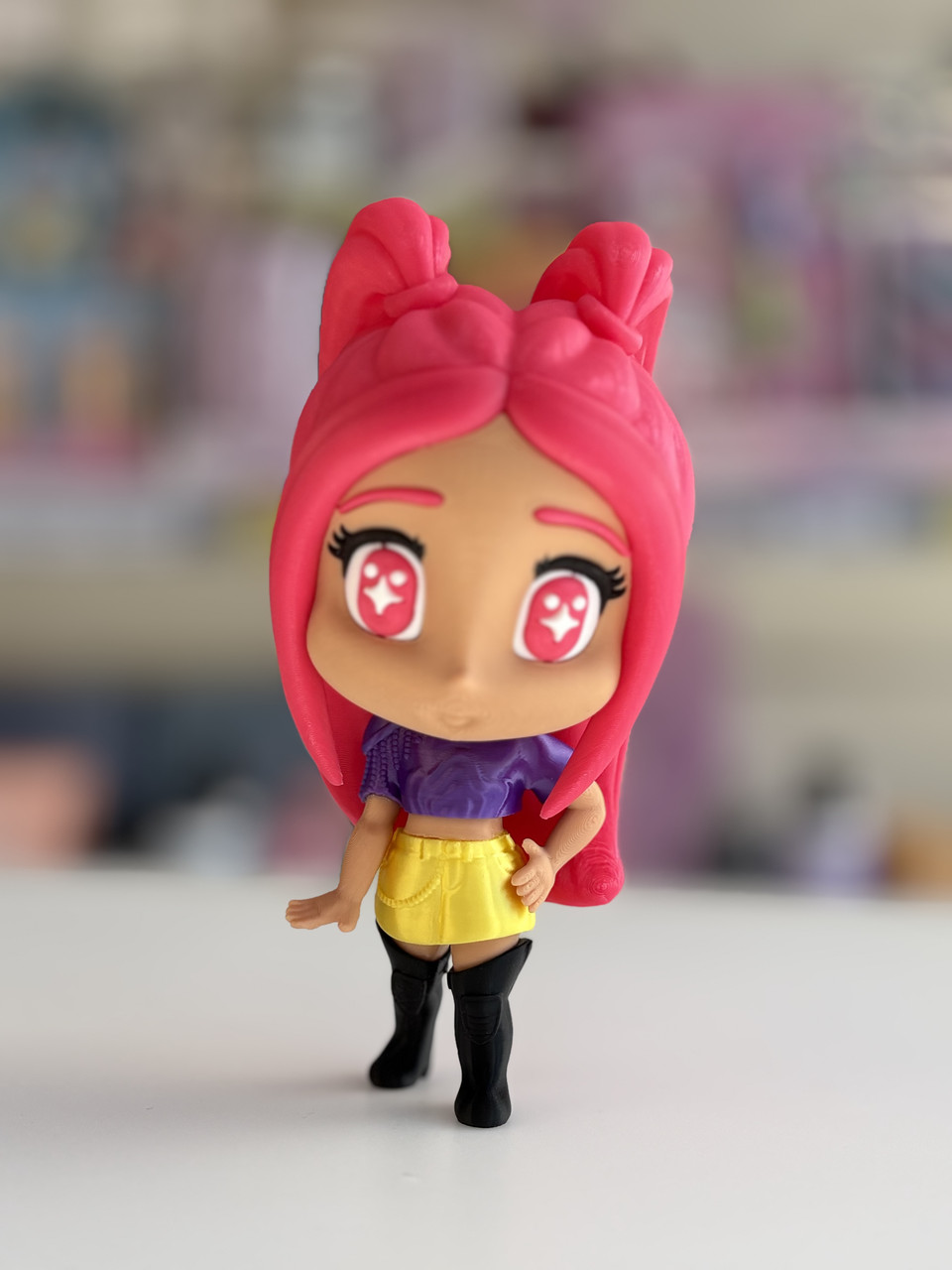 3Д фігурка K-Pop Demon Hunters Мисливці на демонів Міра іграшка-мем персонаж TikTok 15 см, фото 1