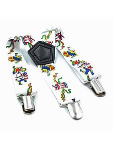 Підтяжки дитячі Weatro Білі det-pd-043