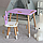 Дитячий фіолетовий прямокутний стіл і стільчик корона. Столик фіолетовий дитячий, фото 10