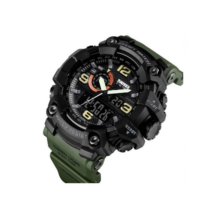Тактичний годинник Skmei 1520AG  ARMY GREEN, фото 1