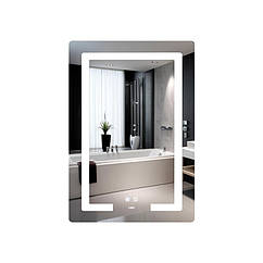 Дзеркало Lidz Kubis (KU2) 600х800 з LED-підсвічуванням Touch, з антизапотіванням, з димером, рег. яскравості LD78LF937608048449