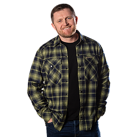 Сорочка “Буревій” (Logo Tan) Lime Green/Navy (8659), 3XL