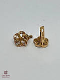 Золоті Сережки зі вставкою цирконій, фото 2