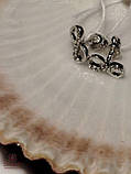 Срібні Сережки зі вставкою цирконій, фото 3