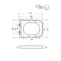 Сидіння-кришка для унітаза Mixxus Premium SEAT COVER QUADRO-2004 GRAY 425х358х32mm дюропласт (MP668, фото 4