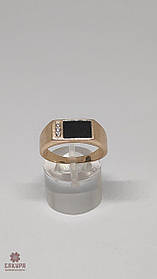 Золотий Перстень зі вставкою емаль