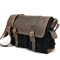 Сумка через плече з парусини та шкіри крейзі RAc-6690-4lx бренда Tarwa